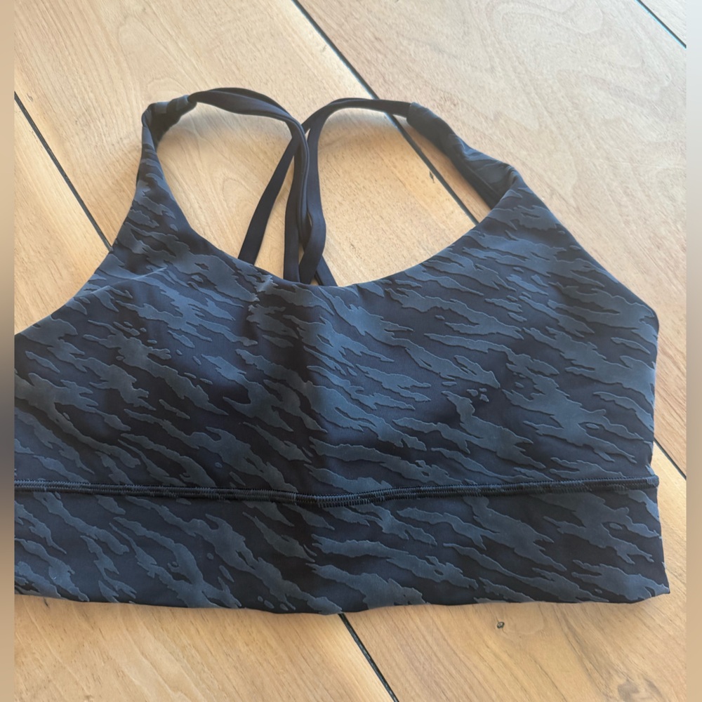 lululemon athletica Black and Gray Sports Bra